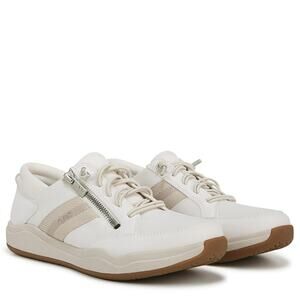 Ryka Womens 10W White Alyssum Carefree Zip Slip On Sneaker Casual Comfort BR28-1